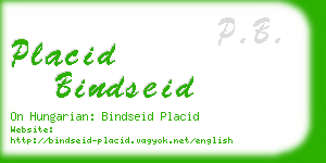 placid bindseid business card